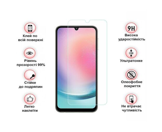 Стекло защитное BeCover Samsung Galaxy A14 4G SM-A145/A14 5G SM-A146 3D Crystal Clear Glass (709260), изображение 4 Стекло защитное BeCover Samsung Galaxy A14 4G SM-A145/A14 5G SM-A146 3D Crystal Clear Glass (709260), изображение 4