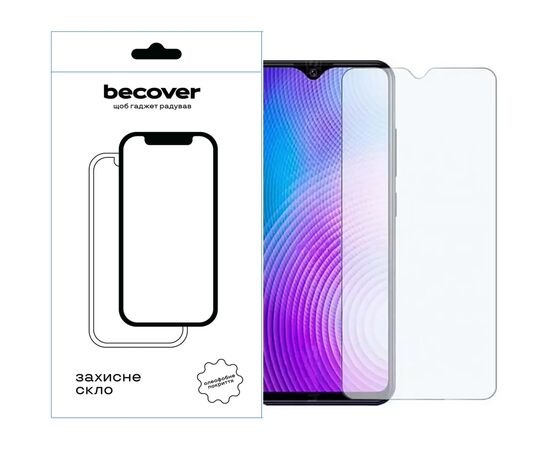Стекло защитное BeCover Tecno Spark 10 (KI5q) 3D Crystal Clear Glass (709267)
