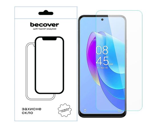 Скло захисне BeCover Tecno Spark 10 Pro (KI7) 3D Crystal Clear Glass (709269)