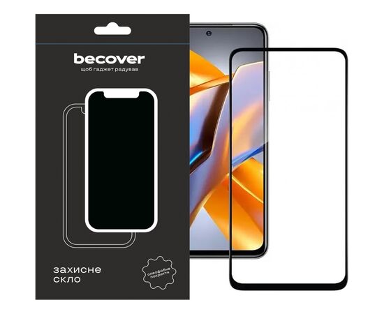 Стекло защитное BeCover Tecno Spark 10 Pro (KI7) Black (709268)