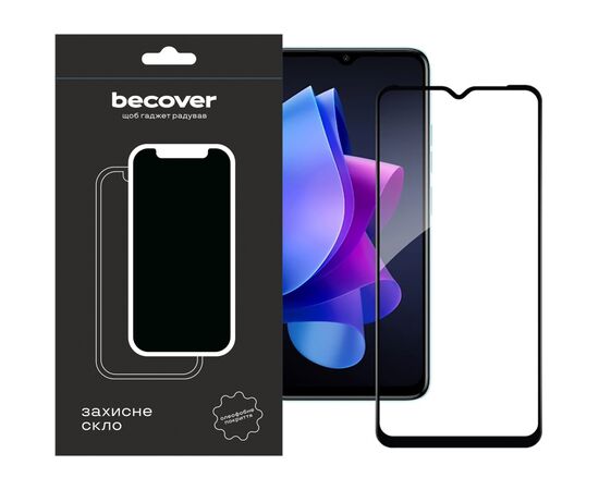 Стекло защитное BeCover Tecno Spark Go 2023 (BF7) Black (709262)