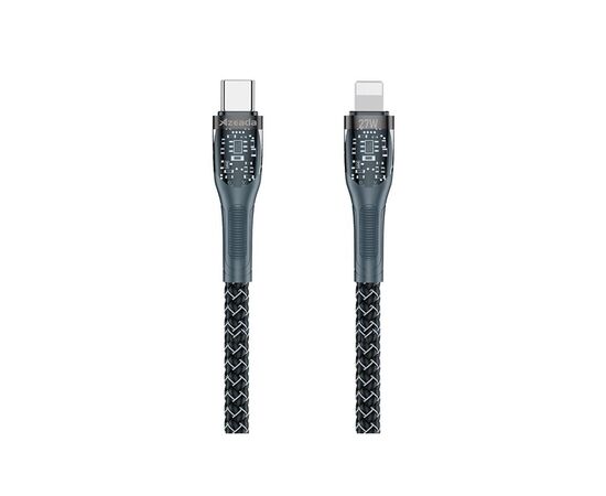 Дата кабель USB-C to Lightning Seeman PD-B94a Black Proda (PD-B89 (C-L)-BK)