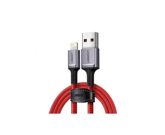 Дата кабель USB 2.0 AM to Lightning 1.0m US239 MFI Red Ugreen (US293/80635)