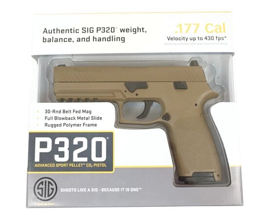 Пневматический пистолет Sig Sauer P320 Coyot Tan (AIR-P320-177-30R-CYT), изображение 9 Пневматический пистолет Sig Sauer P320 Coyot Tan (AIR-P320-177-30R-CYT), изображение 9