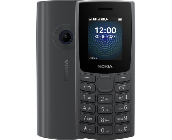 Мобильный телефон Nokia 110 DS 2023 Charcoal (1GF019FPA2C01)