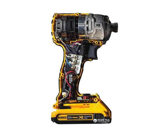 Шуруповерт DeWALT 18V XR Li-Ion, 2x2Ah, бесщеточный, 205 Нм, 3250 об/мин, кейс (DCF887D2), изображение 3 Шуруповерт DeWALT 18V XR Li-Ion, 2x2Ah, бесщеточный, 205 Нм, 3250 об/мин, кейс (DCF887D2), изображение 3