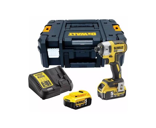 Шуруповерт DeWALT 18V XR Li-Ion, 2x5Ah, бесщеточный, 205 Нм, 3250 об/мин, кейс (DCF887P2), изображение 3 Шуруповерт DeWALT 18V XR Li-Ion, 2x5Ah, бесщеточный, 205 Нм, 3250 об/мин, кейс (DCF887P2), изображение 3