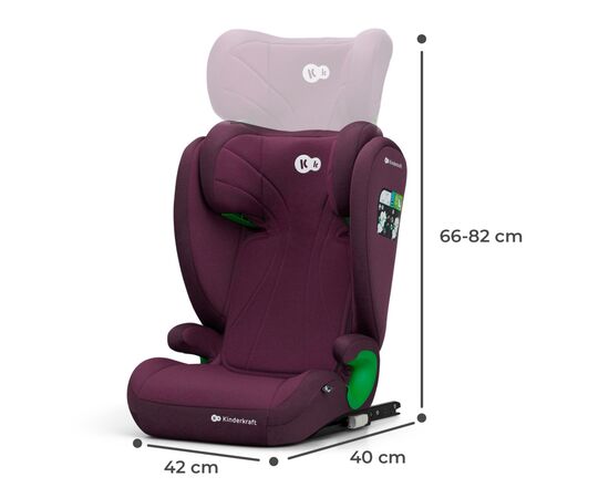 Автокресло Kinderkraft Junior Fix 2 i-Size Cherry Pearl (KCJUFI20RED0000) (5902533921584), изображение 12 Автокресло Kinderkraft Junior Fix 2 i-Size Cherry Pearl (KCJUFI20RED0000) (5902533921584), изображение 12