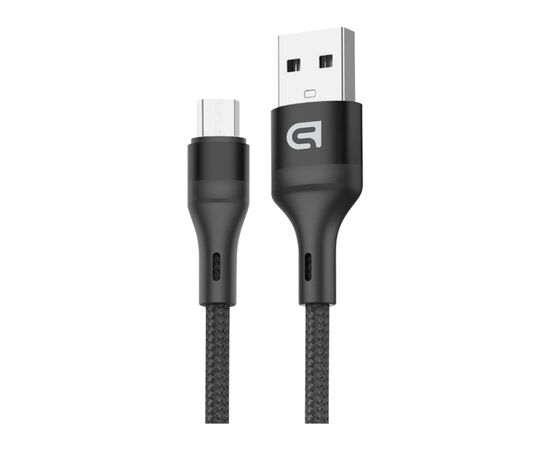 Дата кабель USB 2.0 AM to Micro 5P 1.2m AR87 3A black Armorstandart (ARM64038)