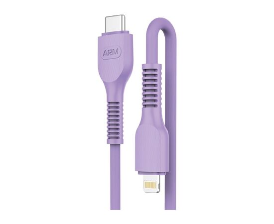 Дата кабель Type-C to Lightning 1.0m AR88 3A Purple Armorstandart (ARM65290)