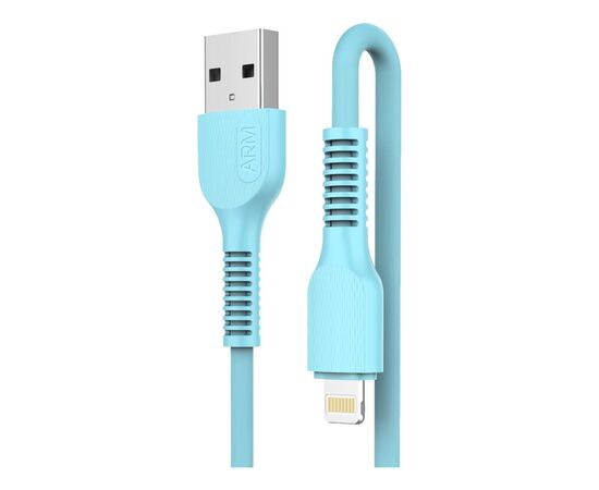 Дата кабель USB 2.0 AM to Lightning 1.0m AR88 2.4A blue Armorstandart (ARM60011)
