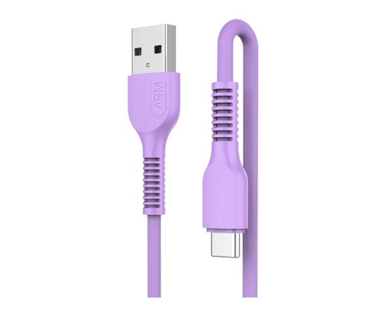 Дата кабель USB-C to USB-C 1.0m AR88 2.4A Purple Armorstandart (ARM60007)