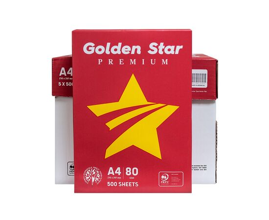Бумага Golden Star IK A4, 80 г, 500 арк. клас С (151638)