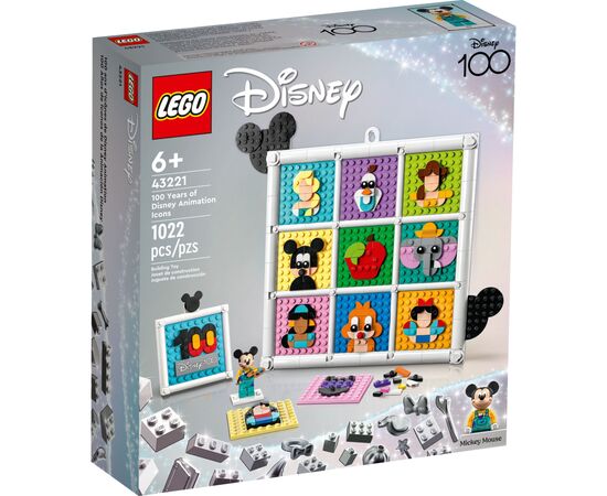 Конструктор LEGO Disney 100-я годовщина мультипликации Disney 1022 деталей (43221)