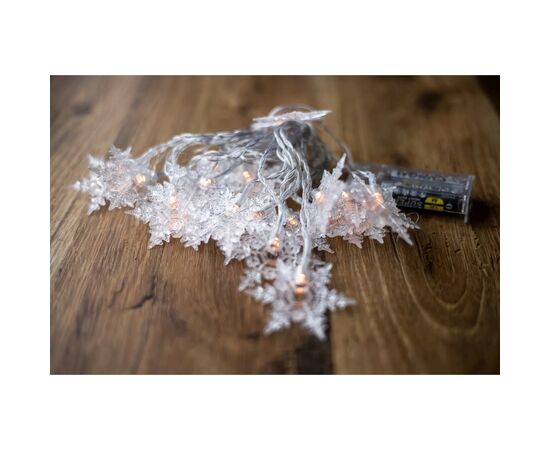 Гирлянда BPNY Снежинка White 3.5м, 2хАА, 1.2W (102973), изображение 3 Гирлянда BPNY Снежинка White 3.5м, 2хАА, 1.2W (102973), изображение 3