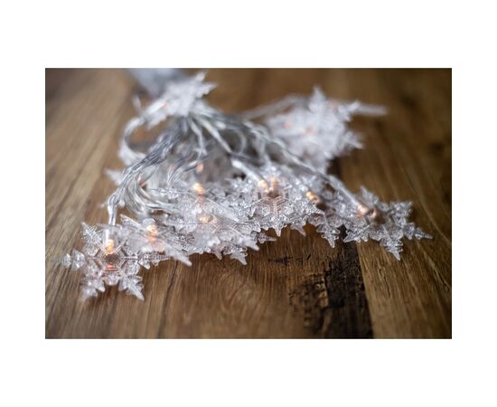 Гирлянда BPNY Снежинка White 3.5м, 2хАА, 1.2W (102973), изображение 4 Гирлянда BPNY Снежинка White 3.5м, 2хАА, 1.2W (102973), изображение 4