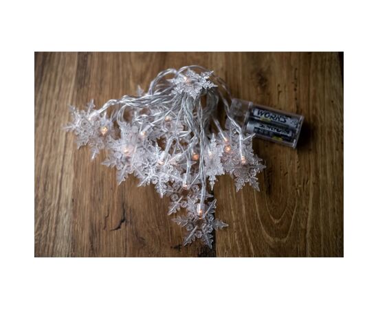 Гирлянда BPNY Снежинка White 3.5м, 2хАА, 1.2W (102973), изображение 5 Гирлянда BPNY Снежинка White 3.5м, 2хАА, 1.2W (102973), изображение 5