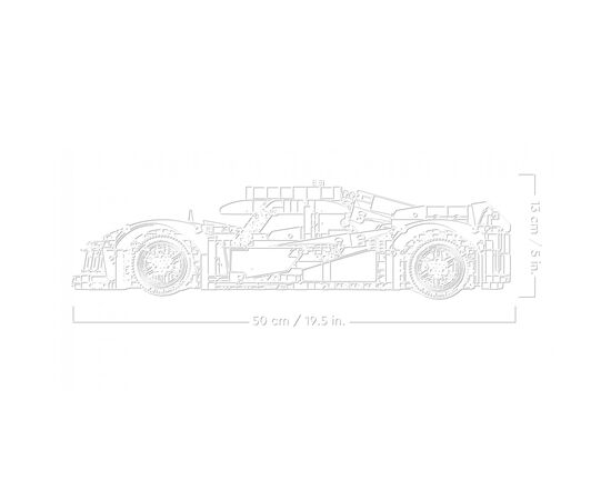 Конструктор LEGO Technic Peugeot 9X8 24H Le Mans Hybrid Hypercar 1775 деталей (42156), изображение 7 Конструктор LEGO Technic Peugeot 9X8 24H Le Mans Hybrid Hypercar 1775 деталей (42156), изображение 7