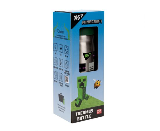 Поильник-непроливайка Yes термос Minecraft 350 мл (707941), изображение 6 Поильник-непроливайка Yes термос Minecraft 350 мл (707941), изображение 6