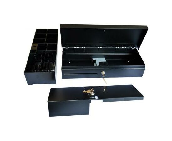 Денежный ящик ІКС FT4617Black,24Vс крышкой монетницы (FT4617LID(24V)), изображение 2 Денежный ящик ІКС FT4617Black,24Vс крышкой монетницы (FT4617LID(24V)), изображение 2