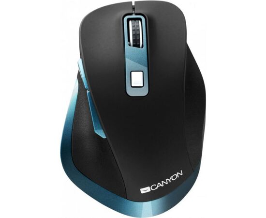 Мышка Canyon CNS-CMSW14DG Wireless Black-Blue (CNS-CMSW14DG), изображение 2 Мышка Canyon CNS-CMSW14DG Wireless Black-Blue (CNS-CMSW14DG), изображение 2