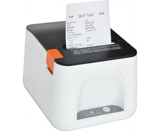 Принтер чеков SPRT SP-POS890E USB, Ethernet, dispenser, White (SP-POS890E), изображение 3 Принтер чеков SPRT SP-POS890E USB, Ethernet, dispenser, White (SP-POS890E), изображение 3