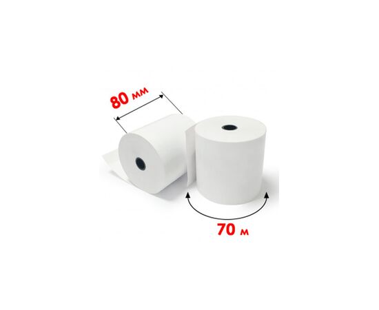 Стрічка касова ІКС 80мм*70м (пакунок 6шт) (80T-6)