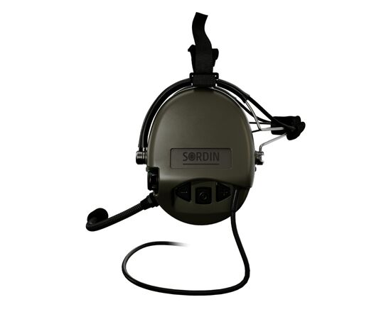 Наушники для стрельбы Sordin Supreme MIL CC Neckband Green PVC (76332-06-S), изображение 4 Наушники для стрельбы Sordin Supreme MIL CC Neckband Green PVC (76332-06-S), изображение 4