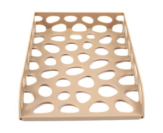 Лоток для паперів Optima горизонтальний пластик, бежевий (O36336), зображення 2 Лоток для паперів Optima горизонтальний пластик, бежевий (O36336), зображення 2