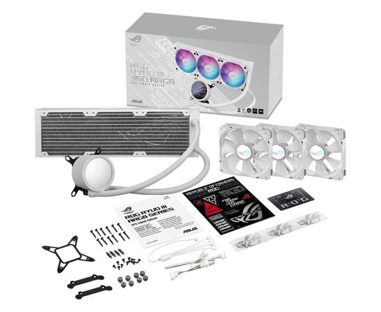 Система водяного охлаждения ASUS ROG-RYUO-III 360-ARGB-WHT (90RC00I2-M0UAY0), изображение 10 Система водяного охлаждения ASUS ROG-RYUO-III 360-ARGB-WHT (90RC00I2-M0UAY0), изображение 10