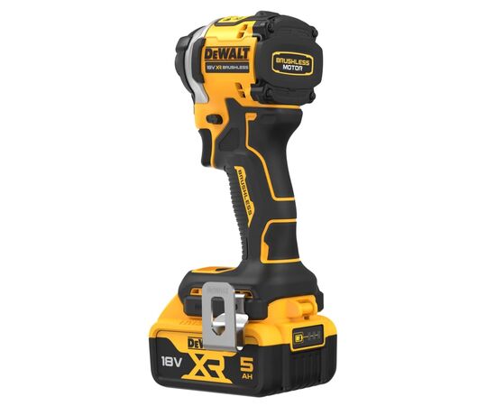 Шуруповерт DeWALT 18 В XR Li-Ion, 2x5Ah, бесщёточный, 206 Нм, 3250 об/мин, TSTAK (DCF850P2T), изображение 4 Шуруповерт DeWALT 18 В XR Li-Ion, 2x5Ah, бесщёточный, 206 Нм, 3250 об/мин, TSTAK (DCF850P2T), изображение 4