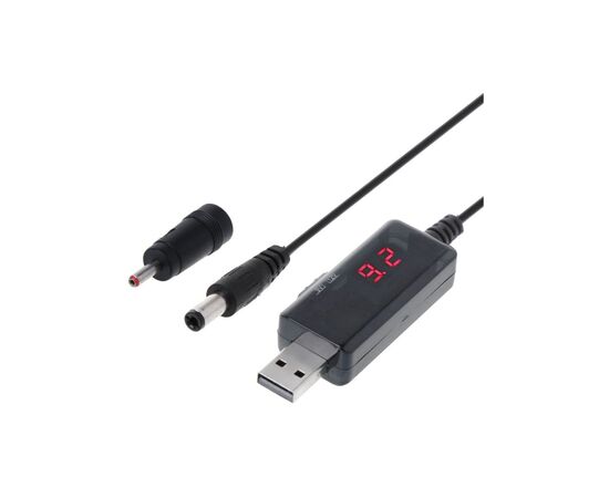 Кабель питания USB 5V to DC 9V/12V 5.5*2.1/3,5*1,35 mm Dynamode (KWS-912V)