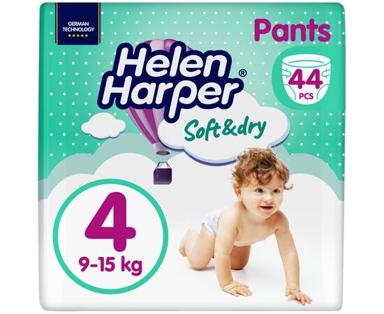 Подгузник Helen Harper Soft&Dry Maxi Размер 4 (9-15 кг) 44 шт (5411416031703) (271440)