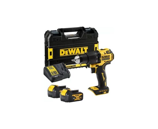 Шуруповерт DeWALT 18В XR Li-Ion, 4Ah, 65 Нм, 450-1650 об/мин, вес 1.2 кг, TSTAK (DCD709M2T), изображение 2 Шуруповерт DeWALT 18В XR Li-Ion, 4Ah, 65 Нм, 450-1650 об/мин, вес 1.2 кг, TSTAK (DCD709M2T), изображение 2
