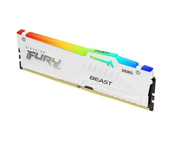 Модуль памяти для компьютера DDR5 16GB 6000 MHz Beast RGB EXPO White Kingston Fury (ex.HyperX) (KF560C36BWEA-16), изображение 3 Модуль памяти для компьютера DDR5 16GB 6000 MHz Beast RGB EXPO White Kingston Fury (ex.HyperX) (KF560C36BWEA-16), изображение 3