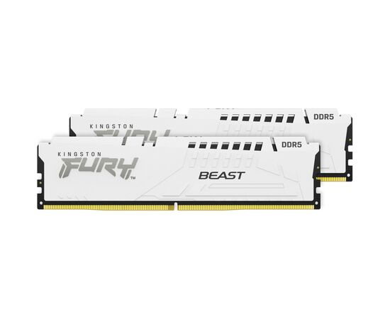 Модуль памяти для компьютера DDR5 32GB (2x16GB) 5200 MHz Beast EXPO White Kingston Fury (ex.HyperX) (KF560C36BWEK2-32), изображение 2 Модуль памяти для компьютера DDR5 32GB (2x16GB) 5200 MHz Beast EXPO White Kingston Fury (ex.HyperX) (KF560C36BWEK2-32), изображение 2