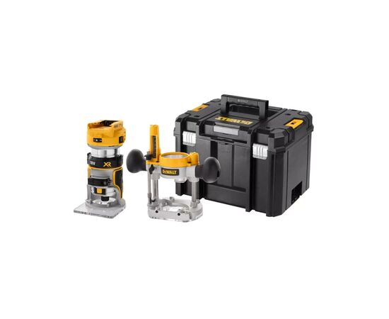 Фрезер DeWALT 18В XR Li-lon, бесщёточный, 16000-25500об/мин, цанга 6-8мм, TSTAK (без АКБ и ЗУ) (DCW604NT)