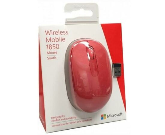Мышка Microsoft Mobile 1850 Red (U7Z-00034), изображение 5 Мышка Microsoft Mobile 1850 Red (U7Z-00034), изображение 5