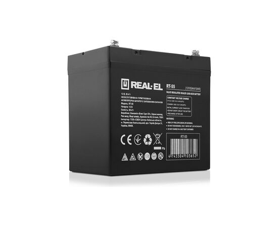 Батарея к ИБП REAL-EL RT-55, 12V-55Ah (RT-55)