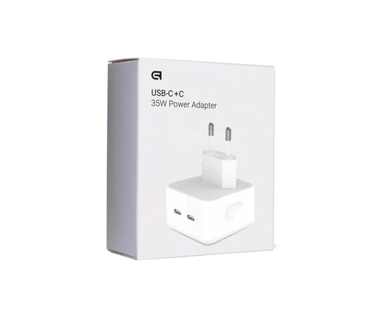 Зарядное устройство Armorstandart AMNWM3A 35W Dual USB-C Port Compact Power Adapter (ARM62264), изображение 2 Зарядное устройство Armorstandart AMNWM3A 35W Dual USB-C Port Compact Power Adapter (ARM62264), изображение 2