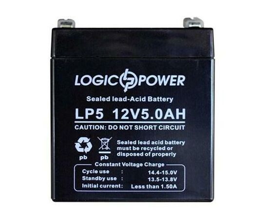 Батарея до ДБЖ 12В 5 Ач LogicPower (1513)