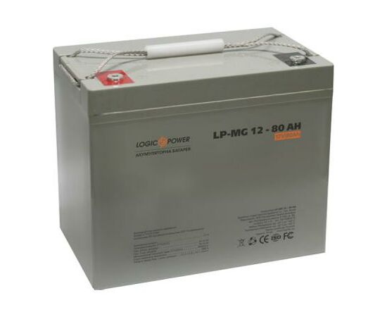 Батарея к ИБП LogicPower MGL 12В 80 Ач (3748), изображение 3 Батарея к ИБП LogicPower MGL 12В 80 Ач (3748), изображение 3