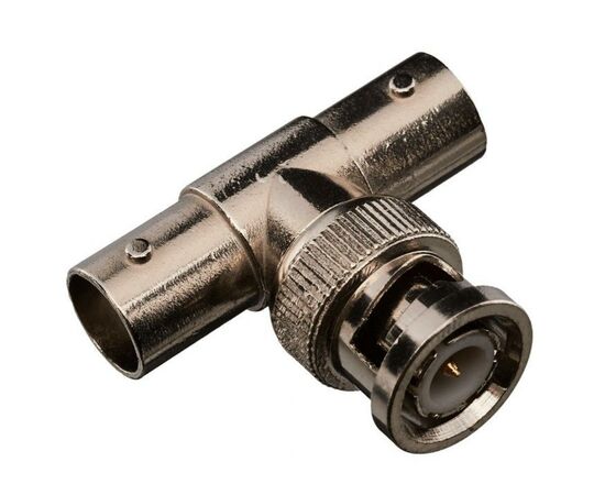 Коннектор Greenvision BNC/M-BNC/2F (BNC-male to double BNC-female connector, T-ty (3627)