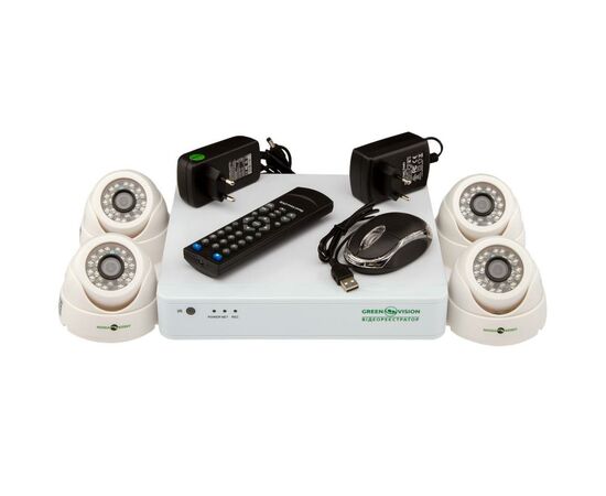 Комплект видеонаблюдения Greenvision GV-K-S12/04 1080P (5524)