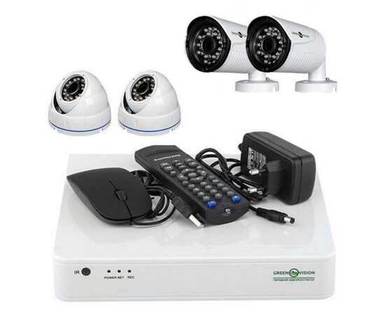 Комплект видеонаблюдения Greenvision GV-K-S17/04 1080P (6660)