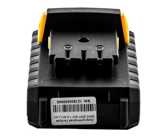 Аккумулятор к электроинструменту Deko 20VY 20V-1.5 Ah Li-Ion (12180), изображение 3 Аккумулятор к электроинструменту Deko 20VY 20V-1.5 Ah Li-Ion (12180), изображение 3