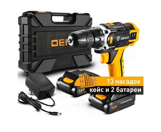 Шуруповерт Deko DKCD16FU-S3 (13459)