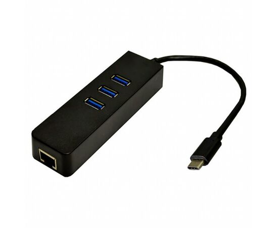 Переходник Dynamode USB 3.1 Type-C - RJ45 Gigabit Lan, 3*USB 3.0 (USB3.1-TypeC-RJ45-HUB3)