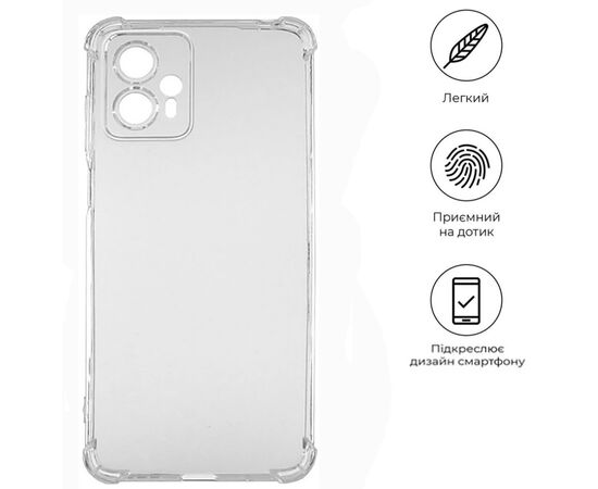 Чехол для мобильного телефона BeCover Anti-Shock Motorola Moto G13/G23/G53 Clear (709318), изображение 4 Чехол для мобильного телефона BeCover Anti-Shock Motorola Moto G13/G23/G53 Clear (709318), изображение 4