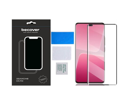 Стекло защитное BeCover Xiaomi 13 Lite Black (709286), зображення 3 Стекло защитное BeCover Xiaomi 13 Lite Black (709286), зображення 3
